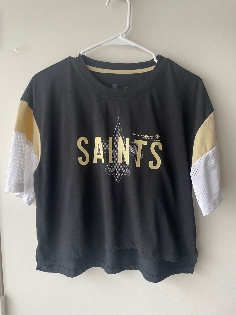Women’s NFL  Black New Orleans Saints Short Sleeve Tee